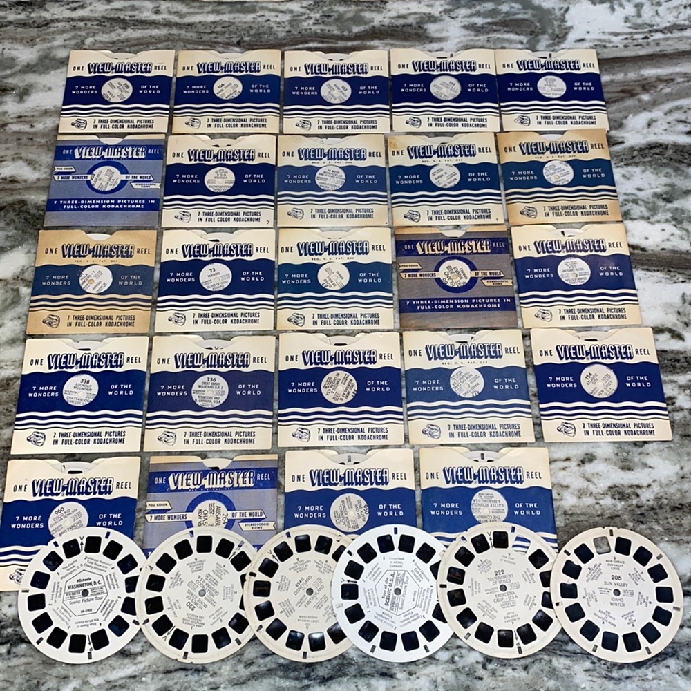 30 VINTAGE 1940-50s View Master Reels